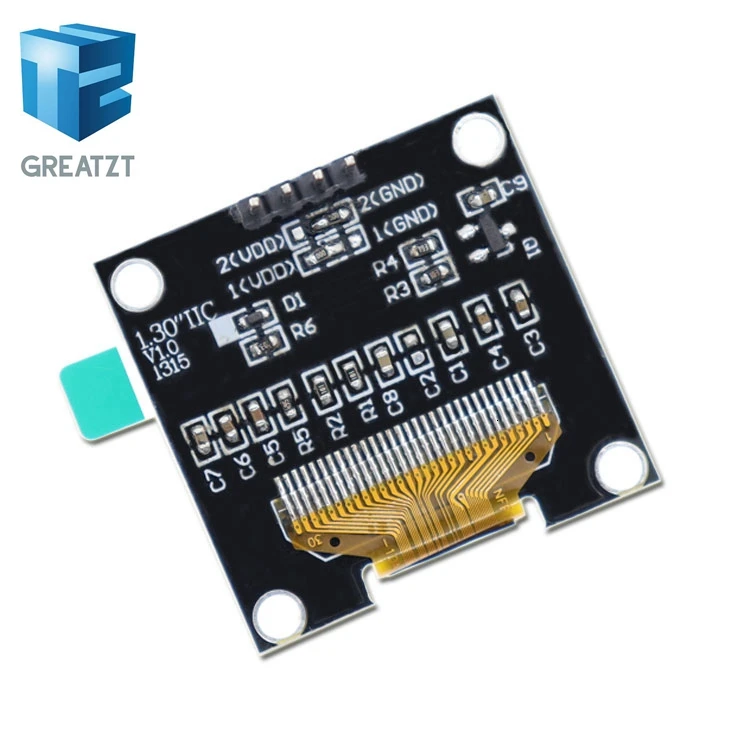 1,3 дюймовый oled IIC Серийный белый OLED дисплей модуль 128X64 IEC SSD1306 12864 плата с ЖК-экраном VDD GND SCK SDA для Arduino черный