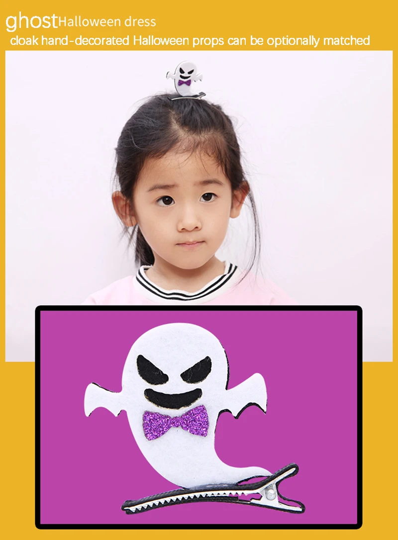 6 шт. летучая мышь тыква шляпа Головной убор чертика заколки для волос стерео