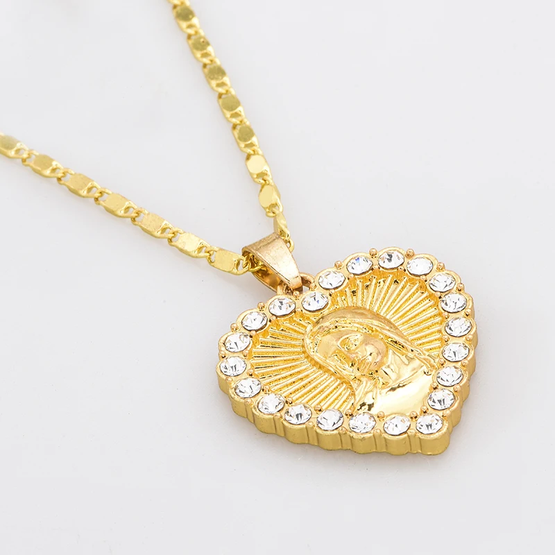 Новинка микро кристалл проложенное сердце подвеска ожерелья для женщин и мужчин