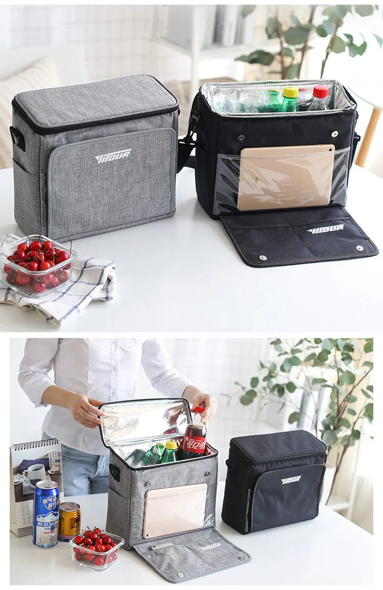 Car Seat Back Organizer Hanging Waterproof Cooler Bag Lunch Bag Food Drink Thermal Pouch Picnic Box Insulated Cool Container