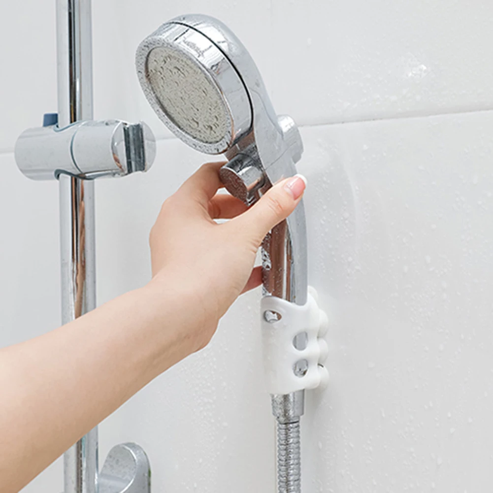 1/2 шт держатель для душевой головки часы с чашкой на присоске ванной настенный