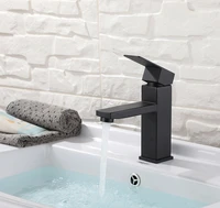 304 stainless steel basin faucet hot and cold water faucet black faucet bathroom faucet