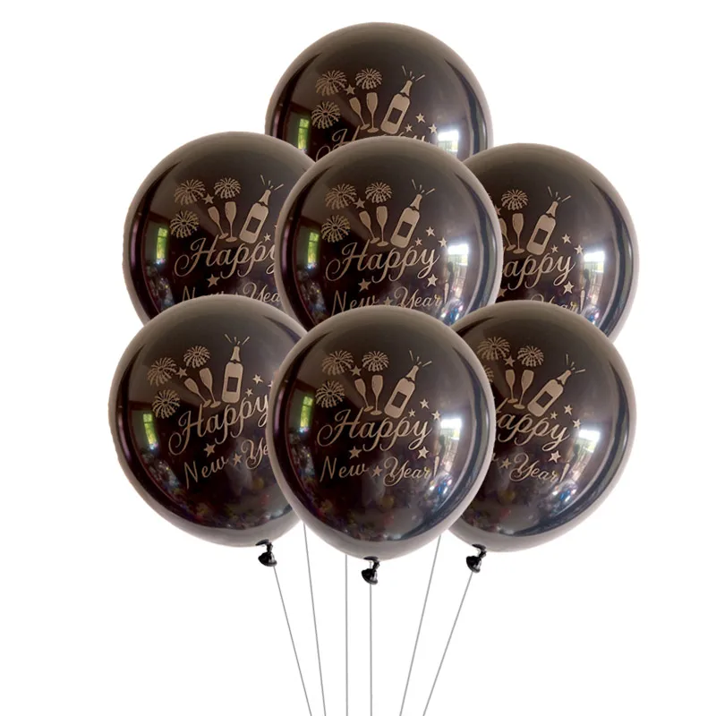 2020 розовое золото рождественские украшения с новым годом воздушные шары бутылки