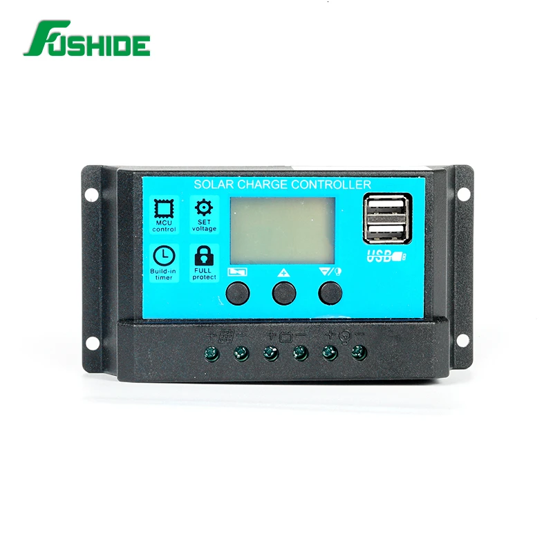 ШИМ-контроллер солнечной энергии 10А/20А/30А для системы ЖК-дисплей | Обустройство
