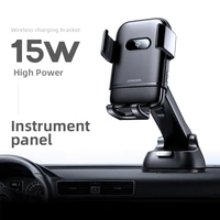 car phone holder 15w qi wireless car charger intelligent infrared fast charger stand car phone holder for iphone12 huawei xiaomi