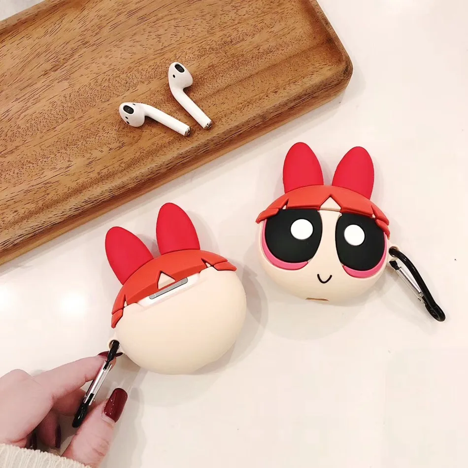 Для AirPods чехол 3D милый мультфильм Kawaii Кошка Собака чехол для наушников для Airpods 2/i10/i11 TWS Защитная крышка с крючок карабина