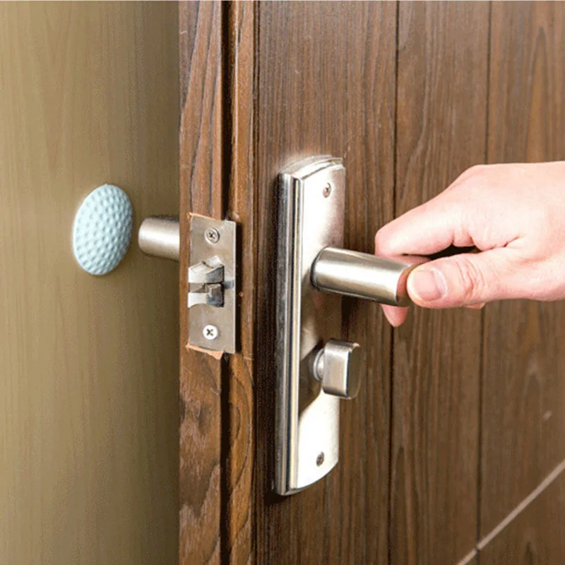 

Door Stopper Shakeproof Crash Rubber Pad Home Mute Anticollision Wall Protector Door Handle Bumper Stopper Doorknob Silicone Pad