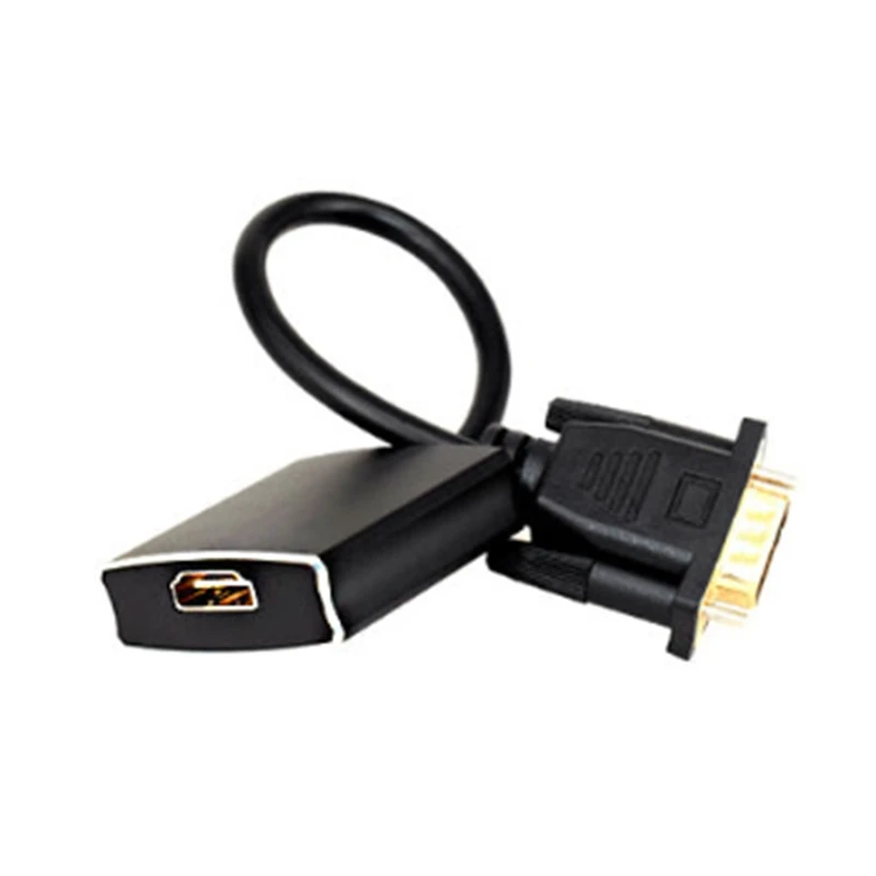 Кабель адаптер VGA HDMI 1080P HD аудио видео конвертер для проектора монитора