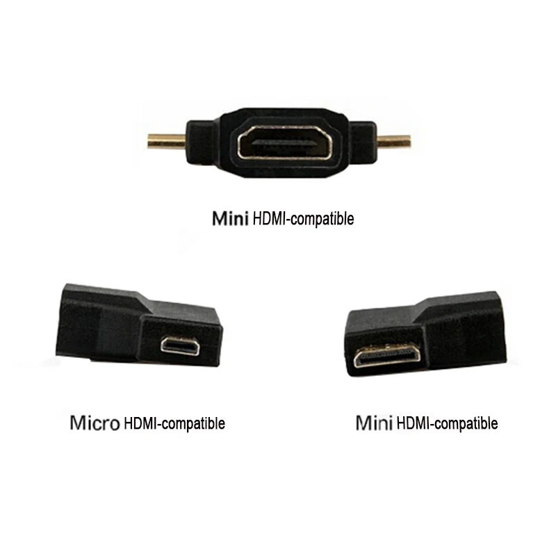 3 в 1 Micro HDMI-совместимый + Mini с 4 адаптер преобразователь для HDTV 1080P | Электроника