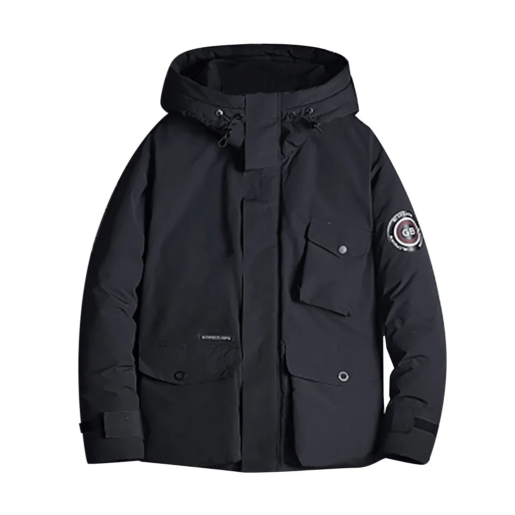 Куртки из анорака с капюшоном мужская верхняя одежда пальто новая мода Мужская