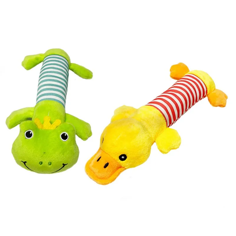 Плюшевая собака игрушка щенок жевать игрушки подходит для всех Звук милые с