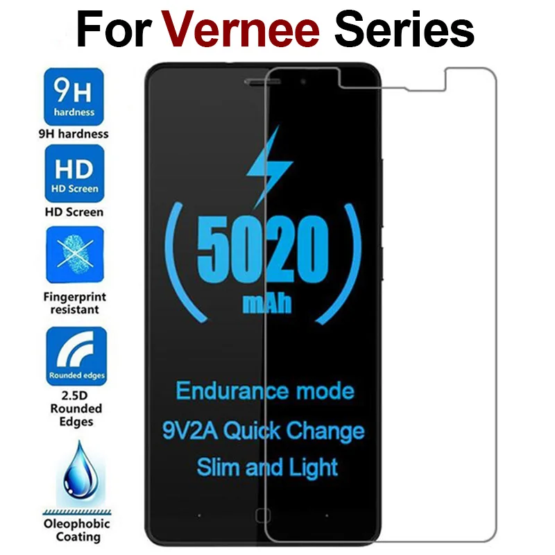 Закаленное стекло 9H 2.5D для Vernee M3 M5 M6 X1 X2 Mix 2 Mars Pro Thor E V2 Plus защита экрана из