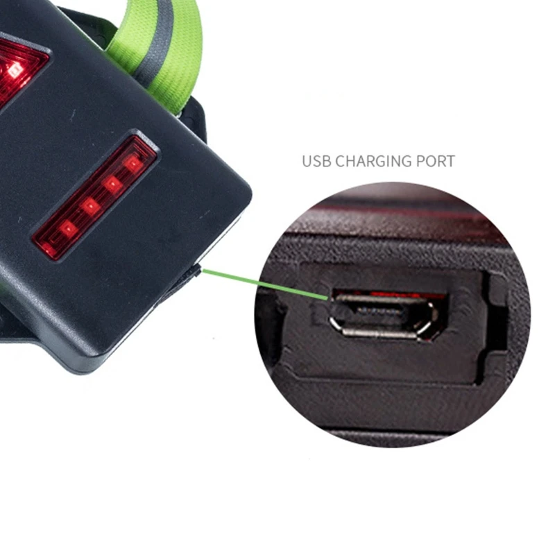 

Rechargeable Adjustable Chest Running LED Light for Runners Joggers Reflective