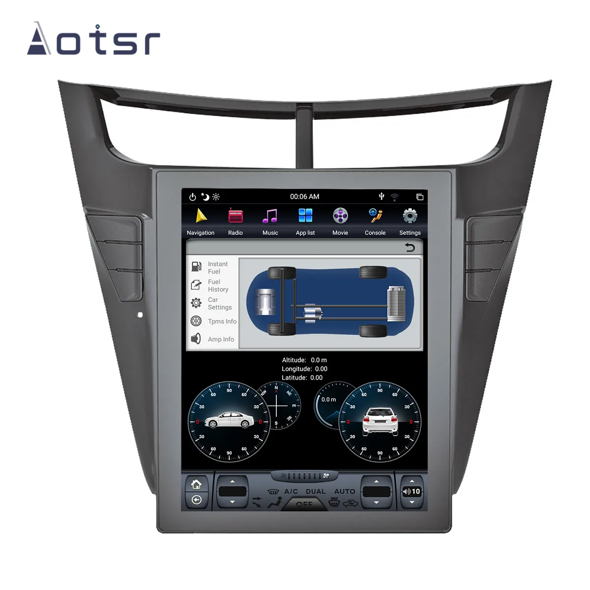Tesla стиль Android 8 1 автомобильный DVD GPS навигация для Chevrot Sail Sonic 2015 2016 2018 Авто Радио