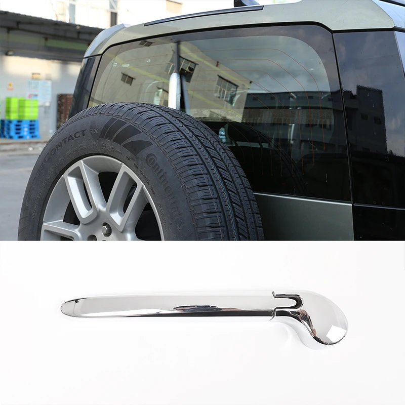 

2 PCS ABS Chrome Rear Wiper Cover Strip Protection Decoration Casing Car Accessories For Land Rover Defender 90 110 2020-2022