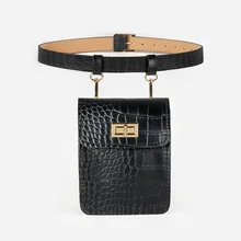 Buy Fashion new women's stone pattern cool pendant chain running bag leather belt versatile popular highquality