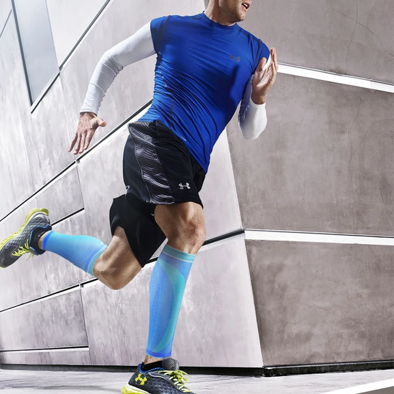 Спортивные гетры для бега Компрессионные носки ног рукава до икры велосипедные