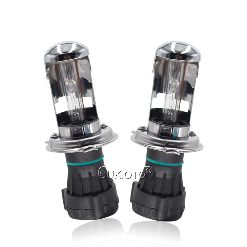 SUKIOTO AC 12V Bixenon H4 HID Xenon Bulbs 35W 55W H4-3 Hi/Lo Beam Headlight Replacement Bulb 4300K 5000K 6000K 8000K | Автомобили и