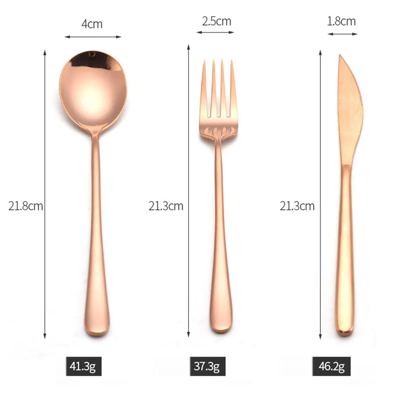 304 Западная Посуда из нержавеющей стали милый нож/вилка/ложка набор столовых