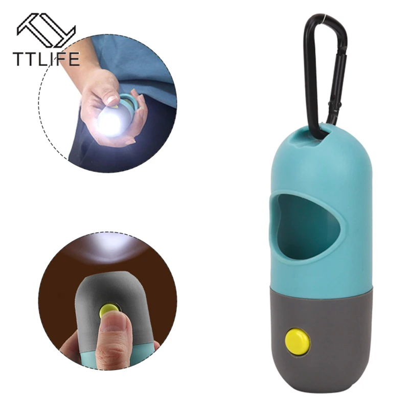 Биоразлагаемые мешки для уборки собак Диспенсер портативный светодиодный