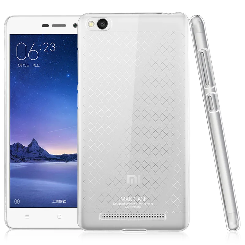 IMAK для Xiaomi Redmi 3 Чехол прозрачный Кристалл II твердый пластиковый чехол на заднюю панель чехол для Xiaomi Redmi 3