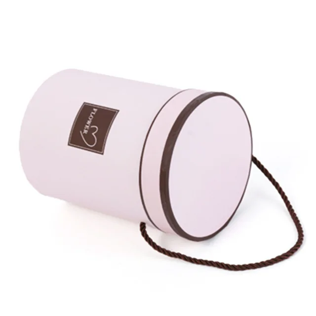 Light pink RANO Круглые Цветочные коробки цветочная упаковка бумажный мешок подарочная коробка для хранения цветочный букет Цветочная упаковочная коробка с крышкой Lany - Цвет: Light pink