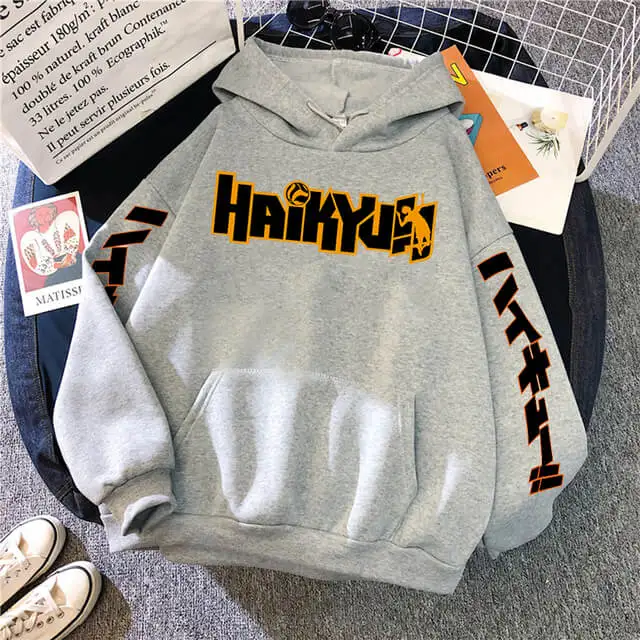 

Haikyuu Hoodies Japan Anime Casual Long Sleeves Men/Women Sweatshirt Pullover Warm Fleece Hip Hop Streetwear Hoody