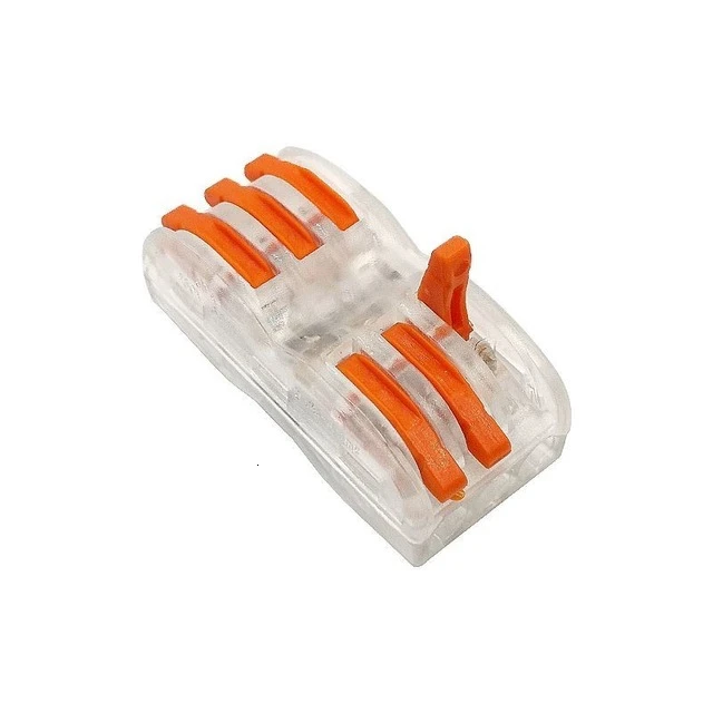 SPL-3C PCT-222 412/413/414 Wo компактный проводной соединитель проводник клеммный блок с рычагом 415-0,08 мм2 SPL-2/3 LSA-1/5 Go - Цвет: SPL-3C
