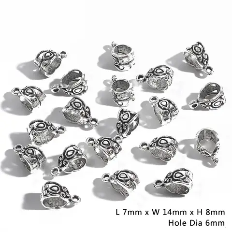 Бусины-разделители Beadia серебристого цвета