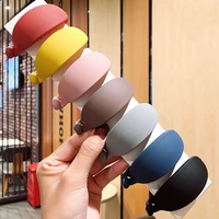 candy colors banana shape hair claws women girls sweet hair clips ponytail holder hairpins fashion frosted hair accessories 1 pc