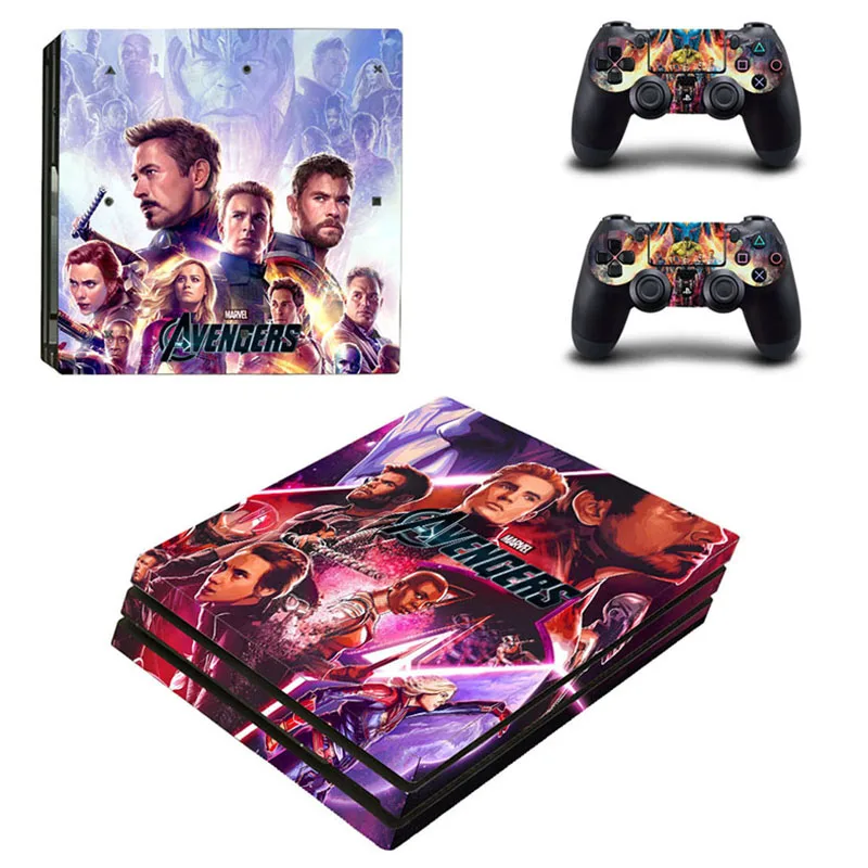 Наклейки Мстители: эндигра PS 4 игровая станция Pro Skin PS4 Sitcker Pegatinas для playstation консоль