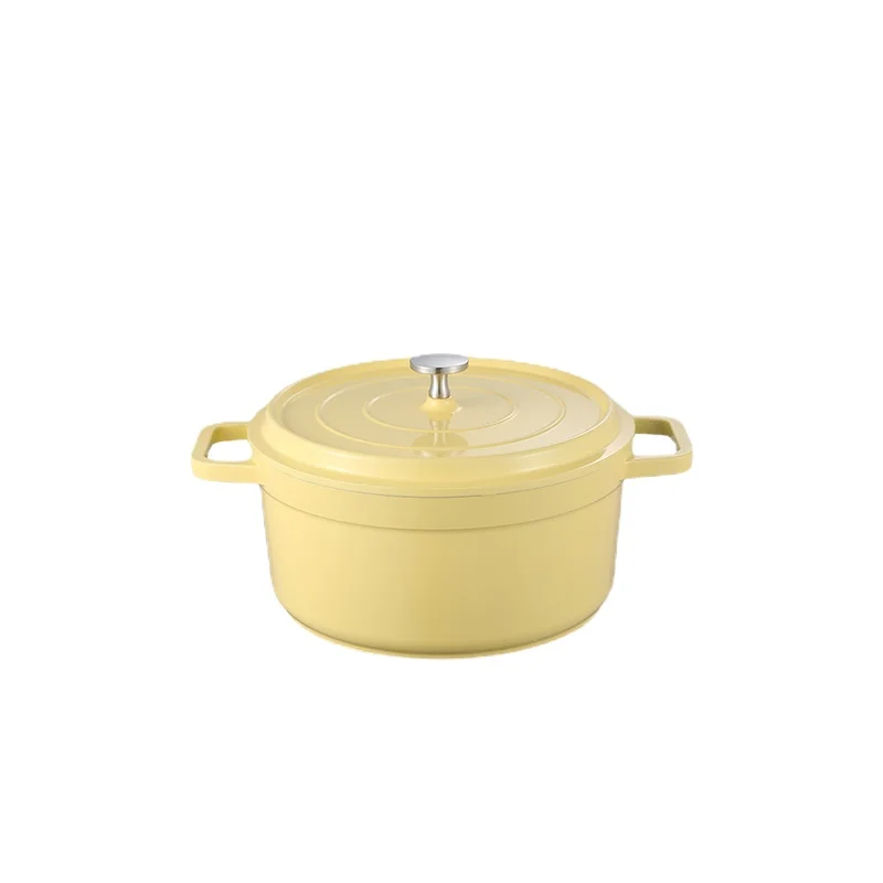 

Ceramic Enamel Pot Household Cast Iron Non-Stick Soup Pot Casserole Milk Gas Induction Cooker Ollas De Cocina Kitchen Supplis