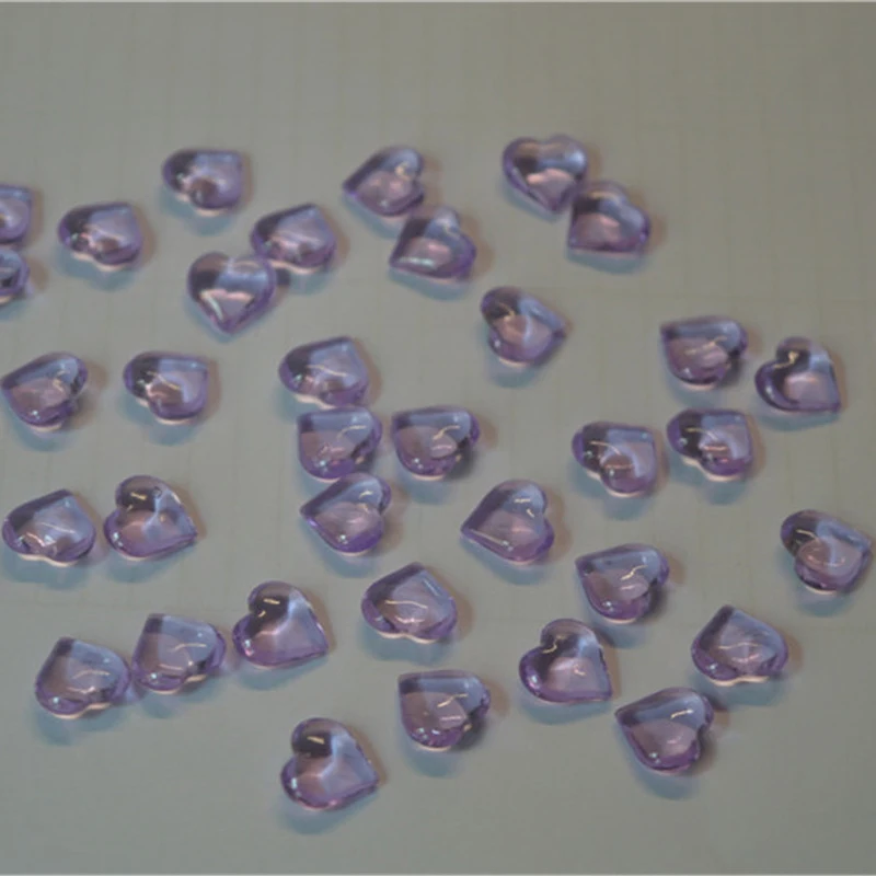 light purple 100 шт 10*4 мм 17 цветов в форме сердца акриловая Хрустальная пешка шахматная игра для маркеров настольные игры аксессуары 10 цветов - Цвет: light purple