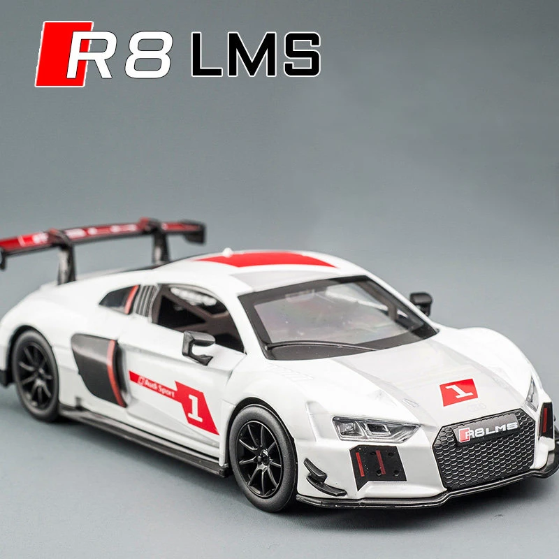 

1:32 AUDI R8 LMS Le Mans Sports Car Alloy Car Diecasts & Toy Vehicles Metal Toy Car Model High Simulation Collection Gifts