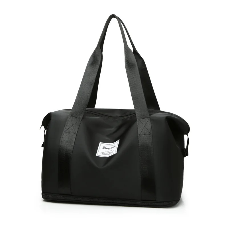 TINYAT Women's Handbags waterproof dry wet separation shoulder Travel bag Multifunction Large Capacity Expandable Storage Bag