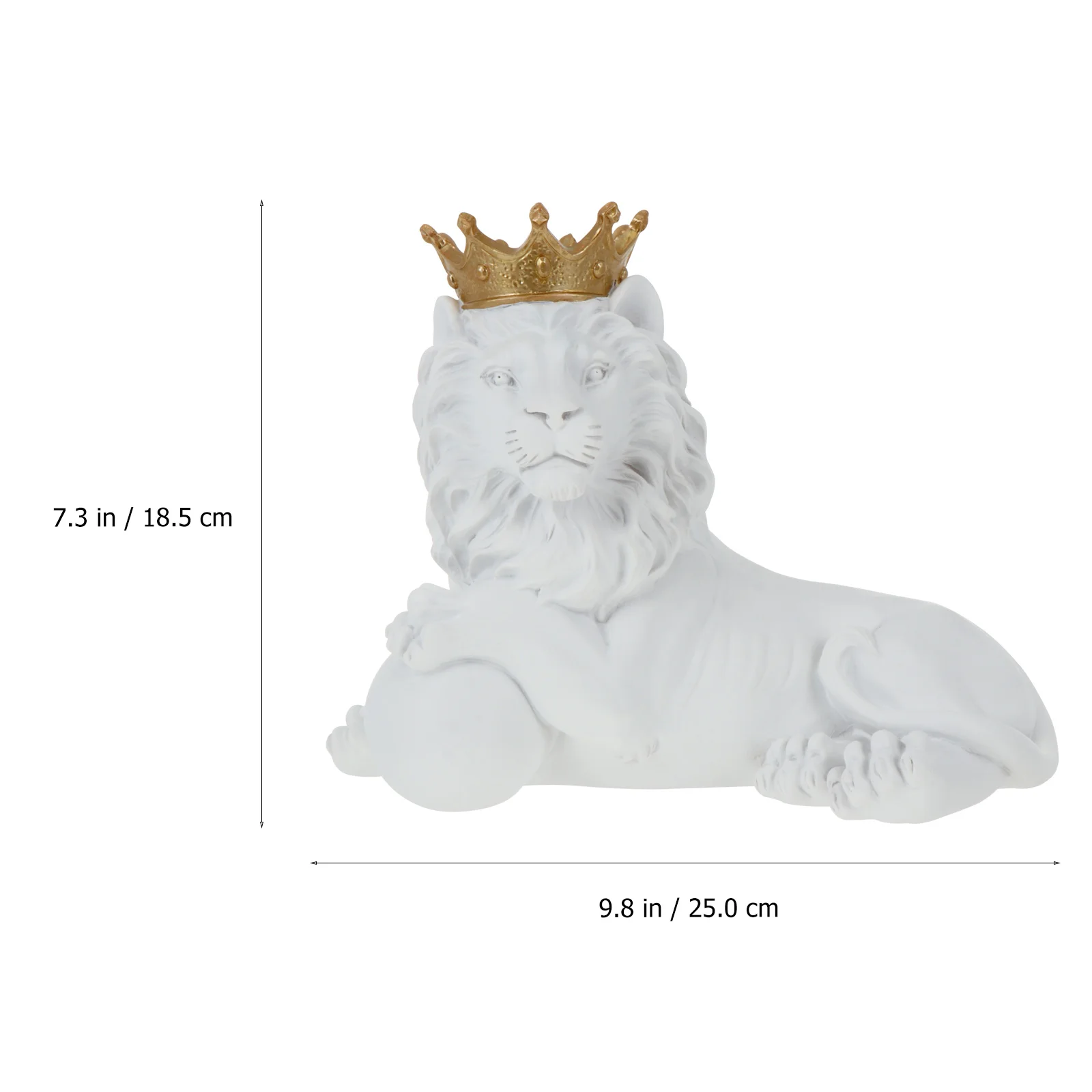 

2021 New Nordic Creative Resin Crafts Prone Crown Lion Desktop Creative Lucky Ornaments Home Tv Cabinet Office Decorations