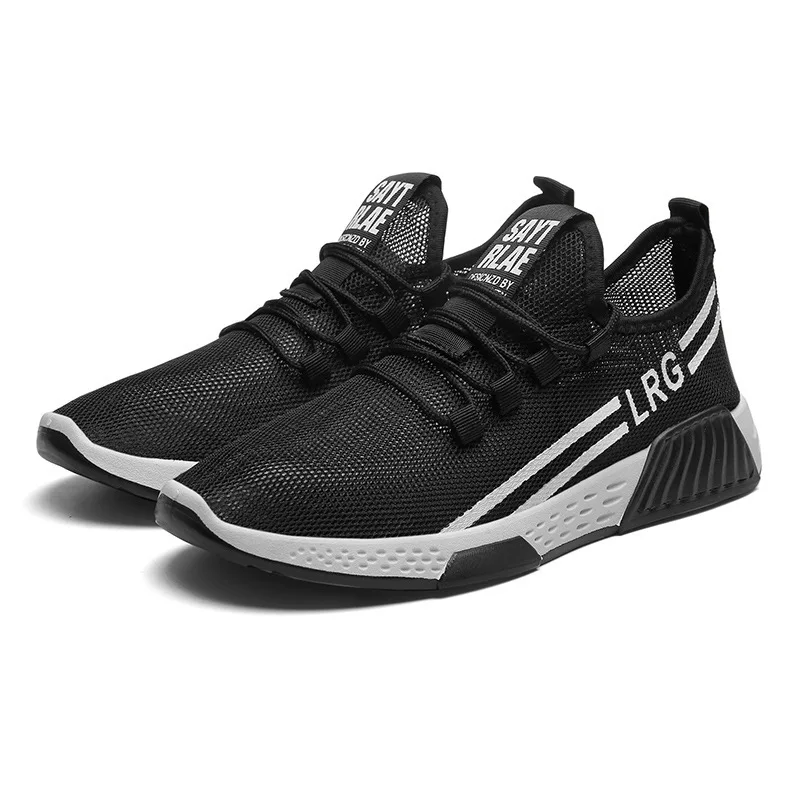 

2020 Spring New Style Athletic Shoes Men's Breathable Mesh Shoes Lace-up Students MEN'S SHOES 0321