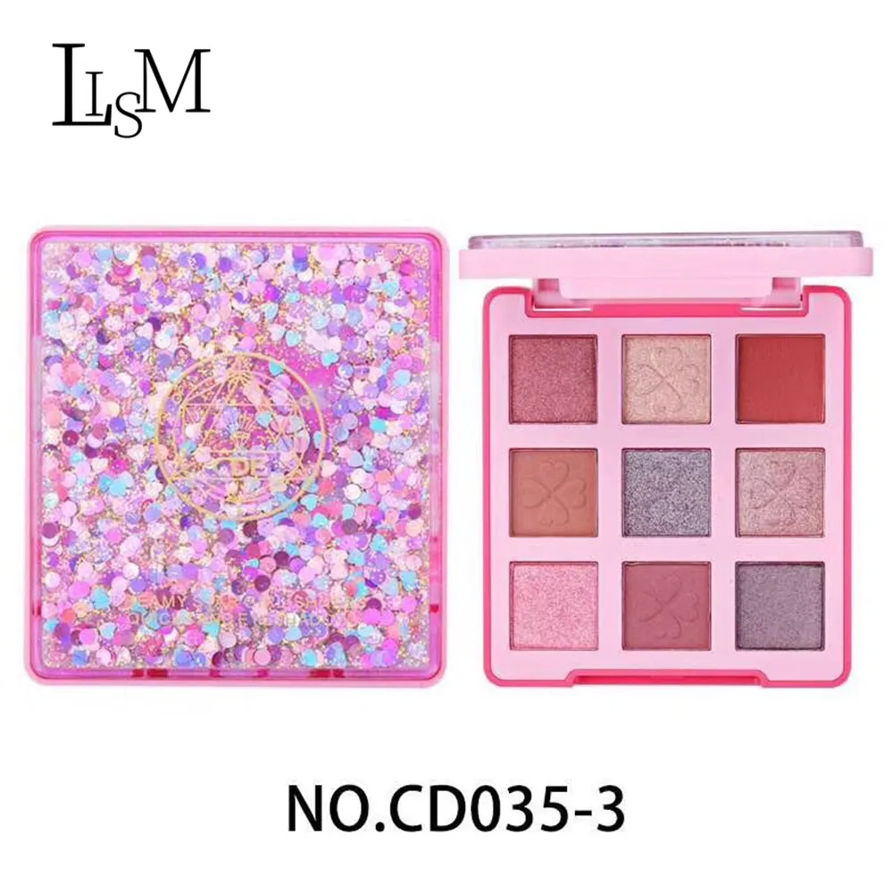 LISM Quicksand 9 цветов Тени для век Pallete Girl Розовый матовый макияж тени Блеск стойкие