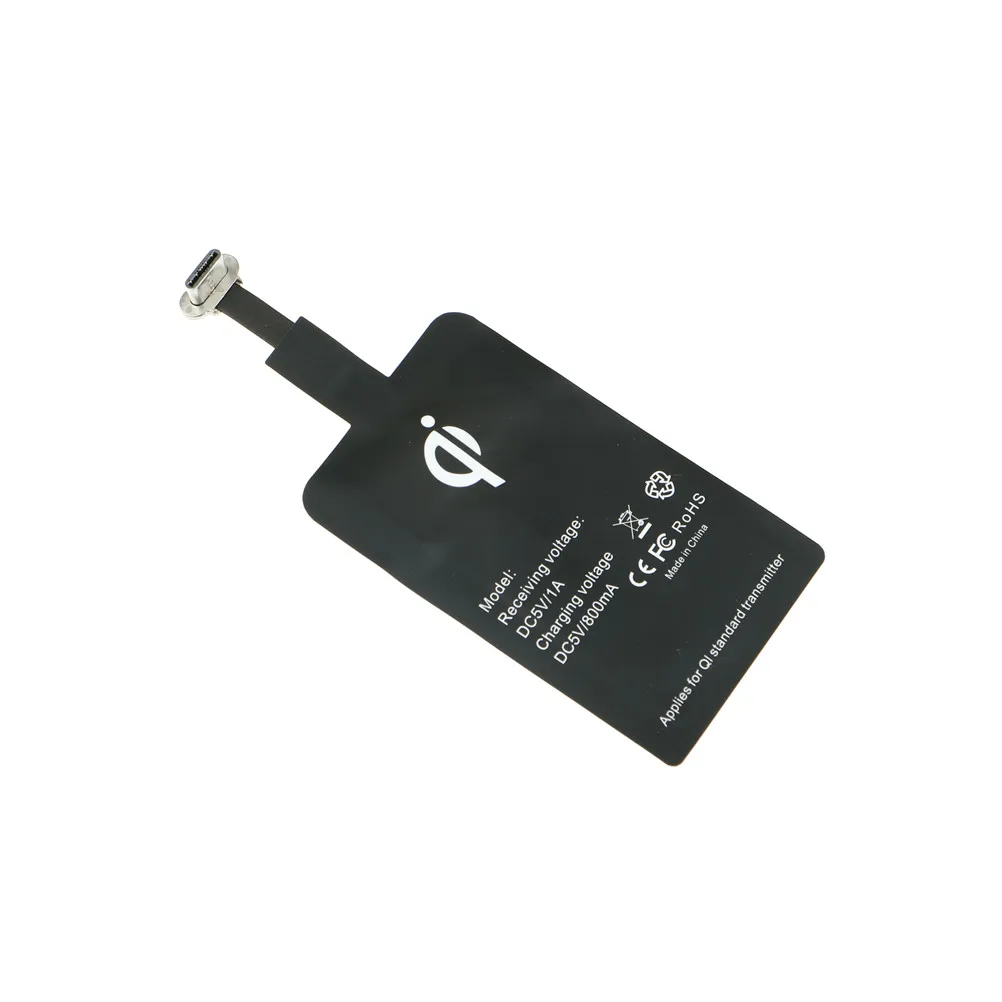 Universal QI Wireless Charger Charging Patch Android Type-C Receiver Adapter Pad For Samsung Smart phone | Электроника