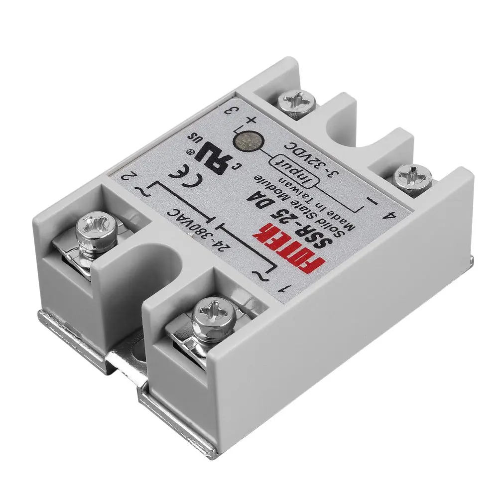 Твердотельный релейный модуль SSR-25DA 25A/250 V 3-32V DC вход 24-380VAC выход | Обустройство
