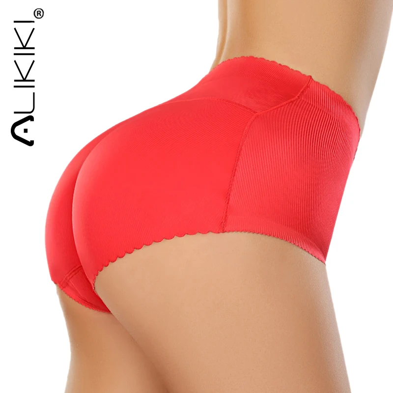 

Женские трусики пуш-ап с подкладкой, подтягивающие живот, утягивающие Утягивающие трусики для женщин, поддельные трусики с попками, нижнее ...