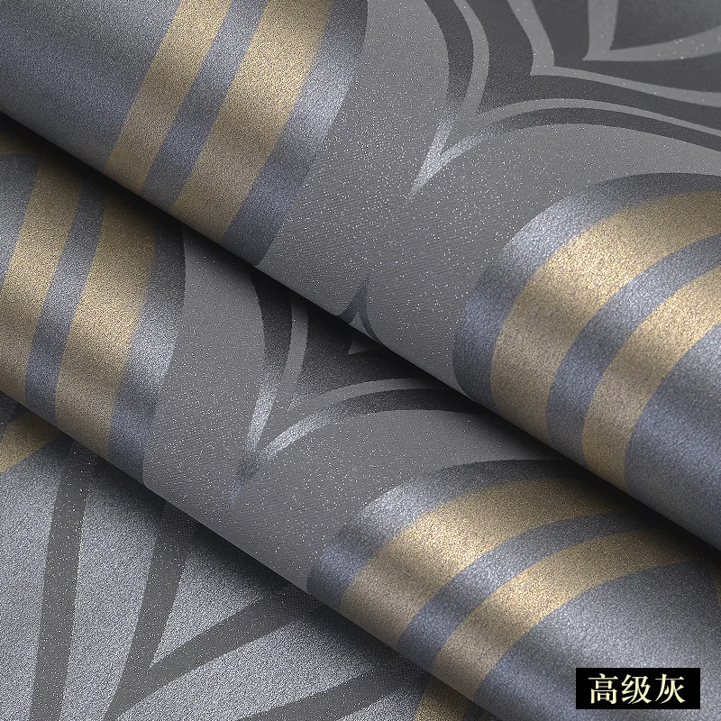 Европейский стиль золотой кривой полосой нетканый гостиной ТВ фон обои для