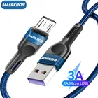 Кабель Micro USB, 3 А, кабель для быстрой зарядки, micro usb для Samsung, Xiaomi, Redmi, Huawei, usb type c, мобильный телефон, кабели usb c, кабель