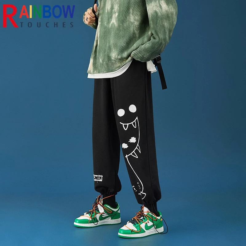 

Rainbowtouches 2022 Tidal Current Brand Men's Pants High Street Fashion Trousers Loose Graffiti Safari Style Superior Quality