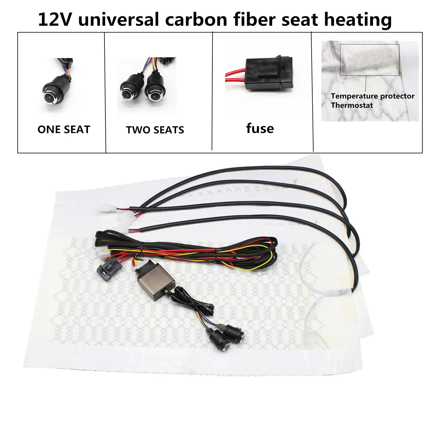 12V 6 Уровнемер углеродное волокно универсальный автомобильный коврик с