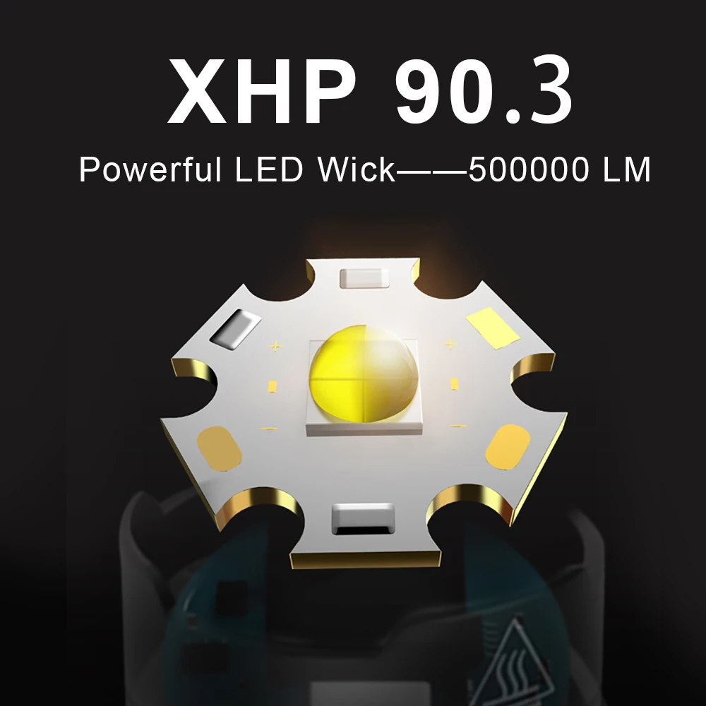 2021 Новый XHP90.3 Led Перезаряжаемые наиболее Мощность Фул вспышка светильник фонарь