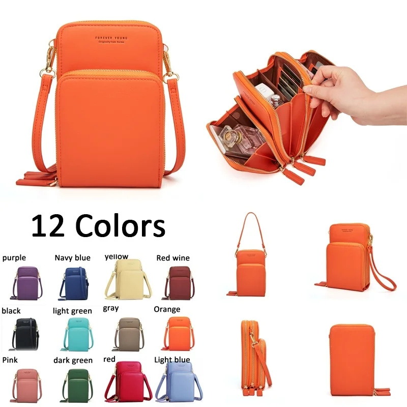 Сумка мессенджер для мобильного телефона мини кошелек из искусственной кожи