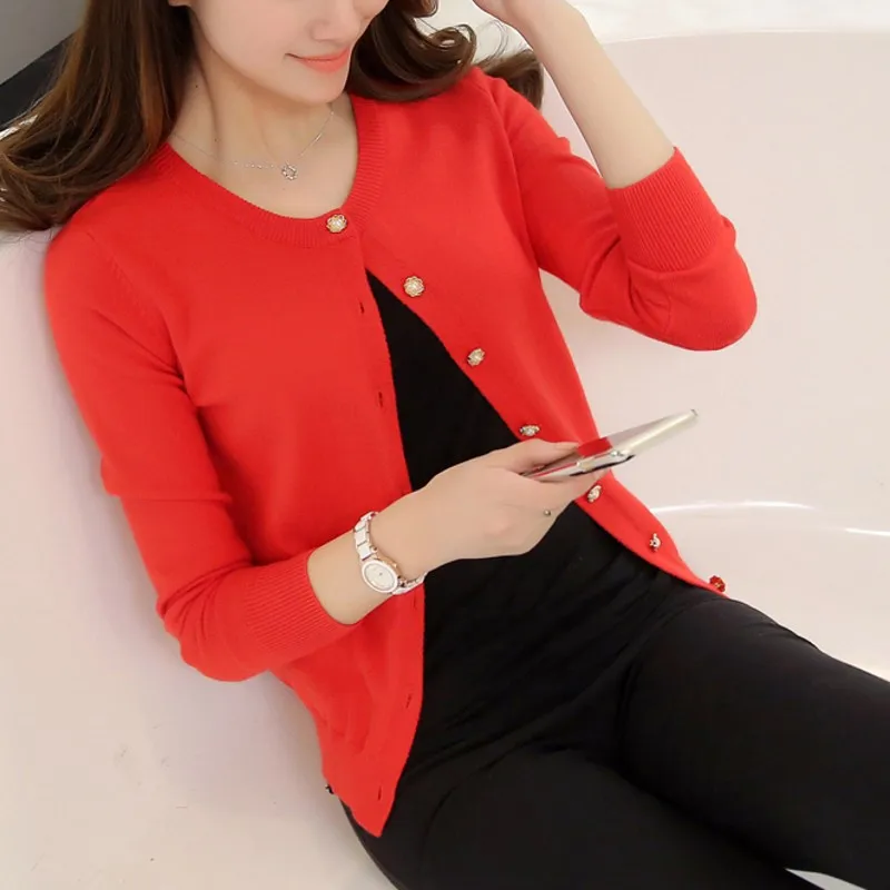 

New Spring Summe 2020 Women Knit Cardigan Sweater Casual Short Coat Female A Little Shawl Thin Knitted Jacket Elegant Outerwear