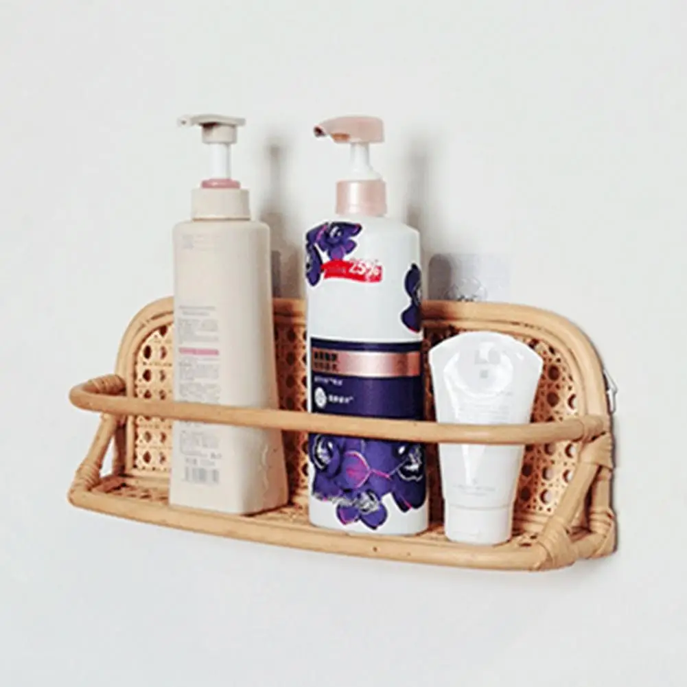 vintage rattan wall hooks kids garments organizer rack clothes hat hanging hook rattan bed room cosmetic storage decor shelf free global shipping