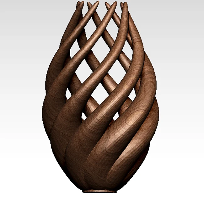 3d модель рельеф для ЧПУ или 3D принтеров в формате STL фиолетовый цветок подарок